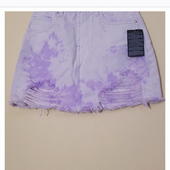 2/$25 NWT Forever 21 Los Angeles Denim Mini Skirt Size24 - Picture 2 of 8